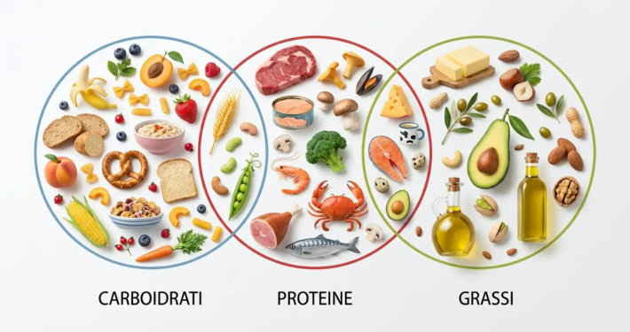 macronutrienti piatto bilanciano dieta sana